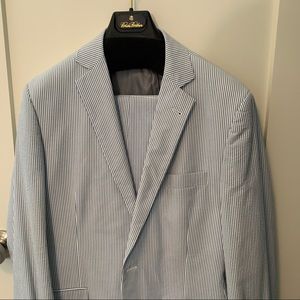 NWOT Brooks Brothers Fitzgerald Seersucker Suit 40